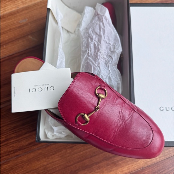 Gucci Princetown Mules in Red size 40 - Picture 3 of 11